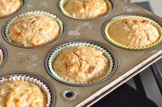 Freshly Baked Oat-Pecan Marmalade Muffins