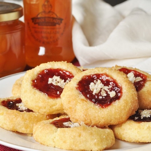 Ginger-Strawberry Thumbprint Cookies (2)