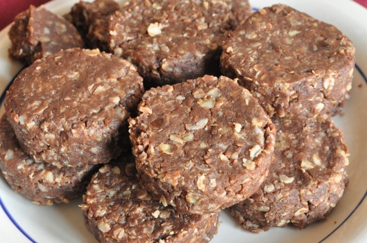 A Plate of Vegan, Gluten-free Chocolate Peanut Cookies